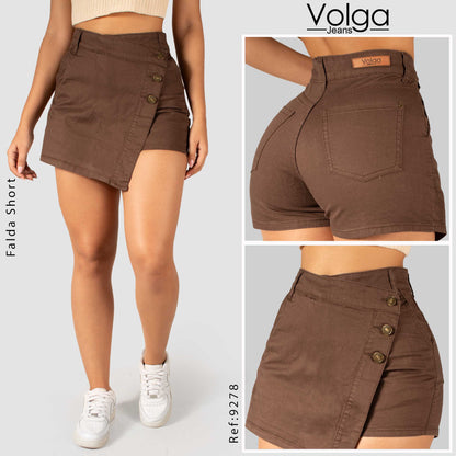 FALDA SHORT TIRO ALTO 9278
