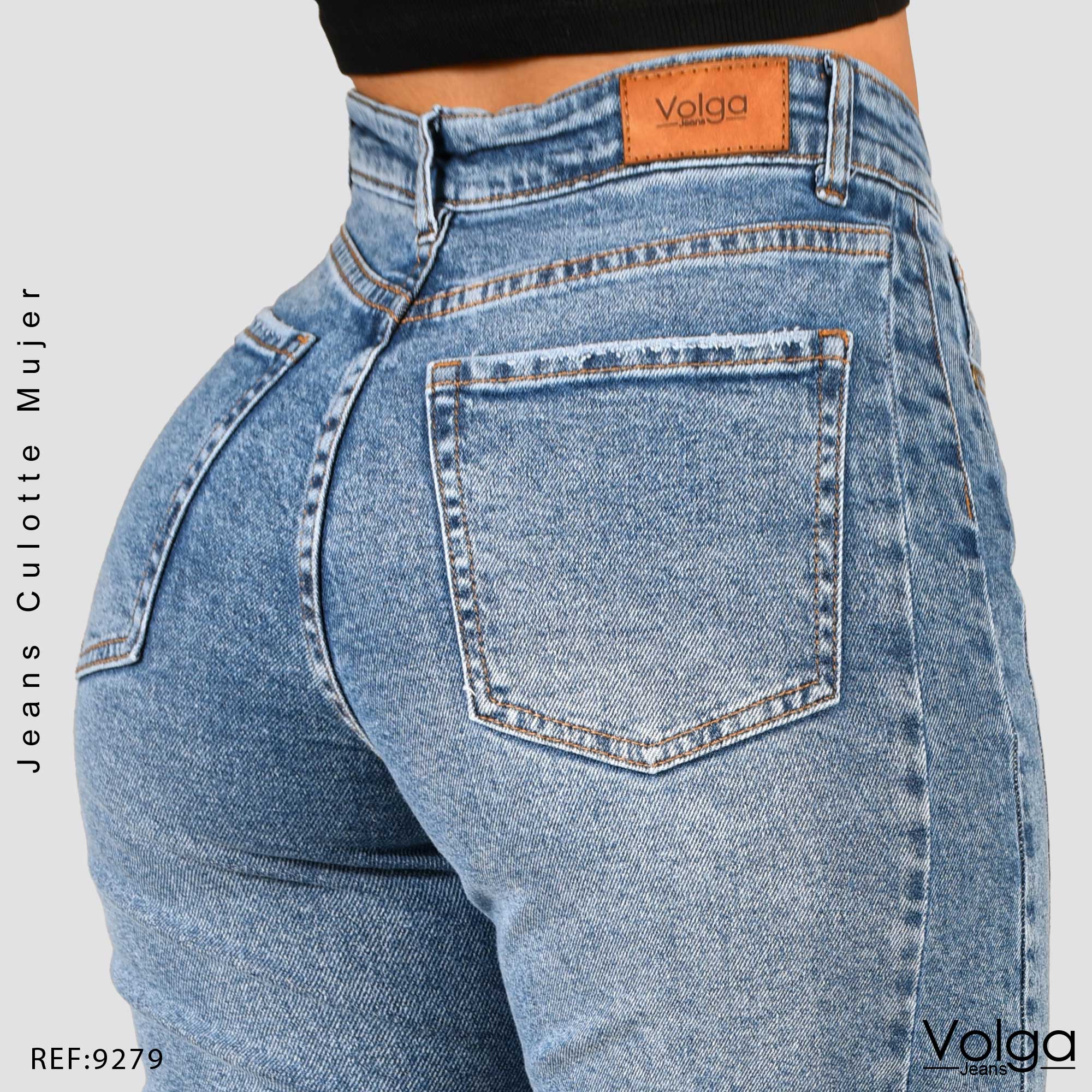 JEANS MUJER CULOTTE TIRO ALTO 9279
