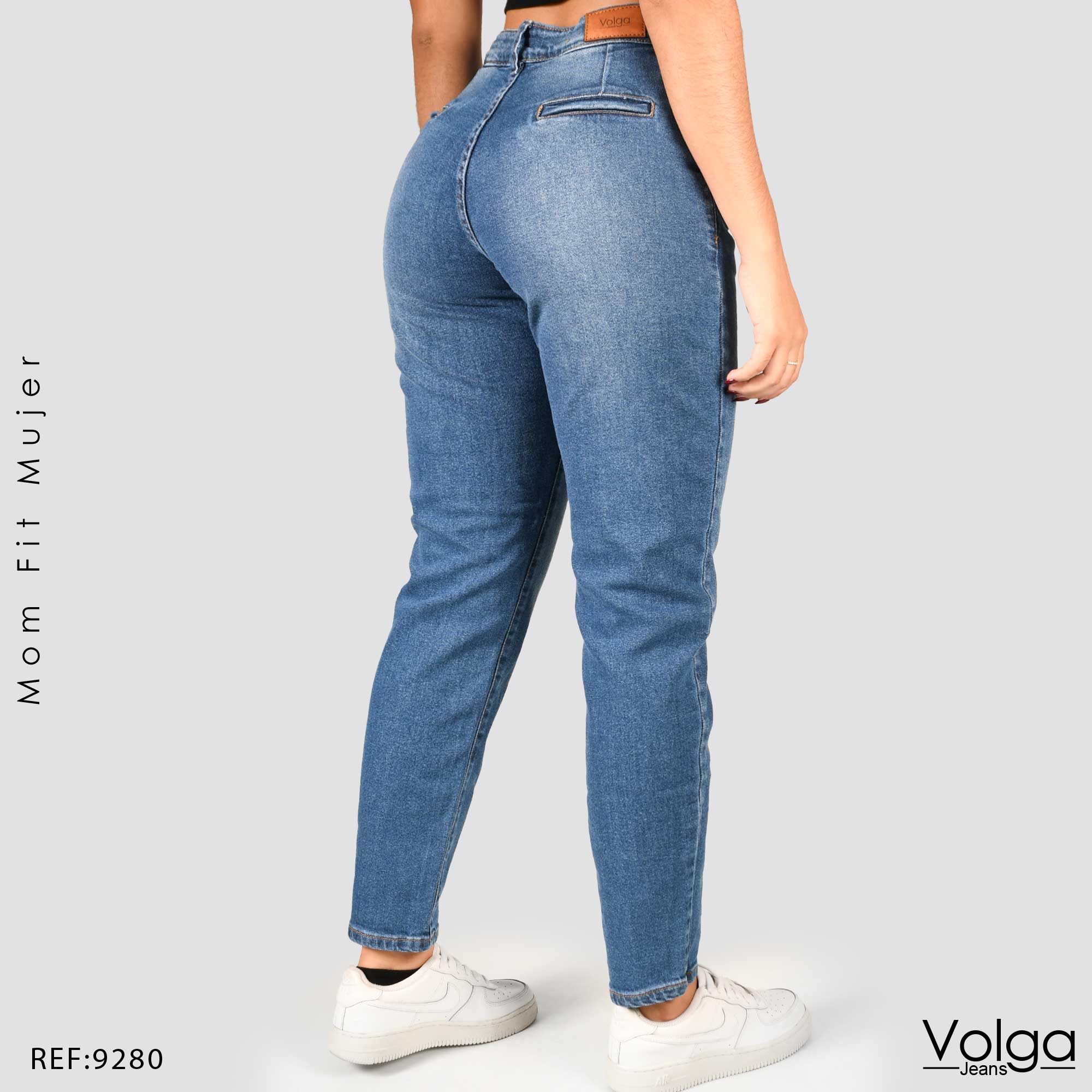 JEANS MUJER MOM FIT TIRO ALTO 9280