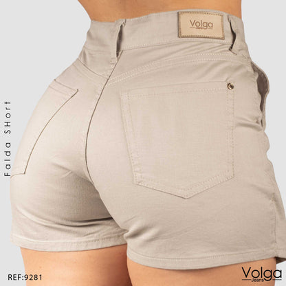 FALDA SHORT TIRO ALTO 9281