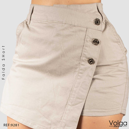 FALDA SHORT TIRO ALTO 9281