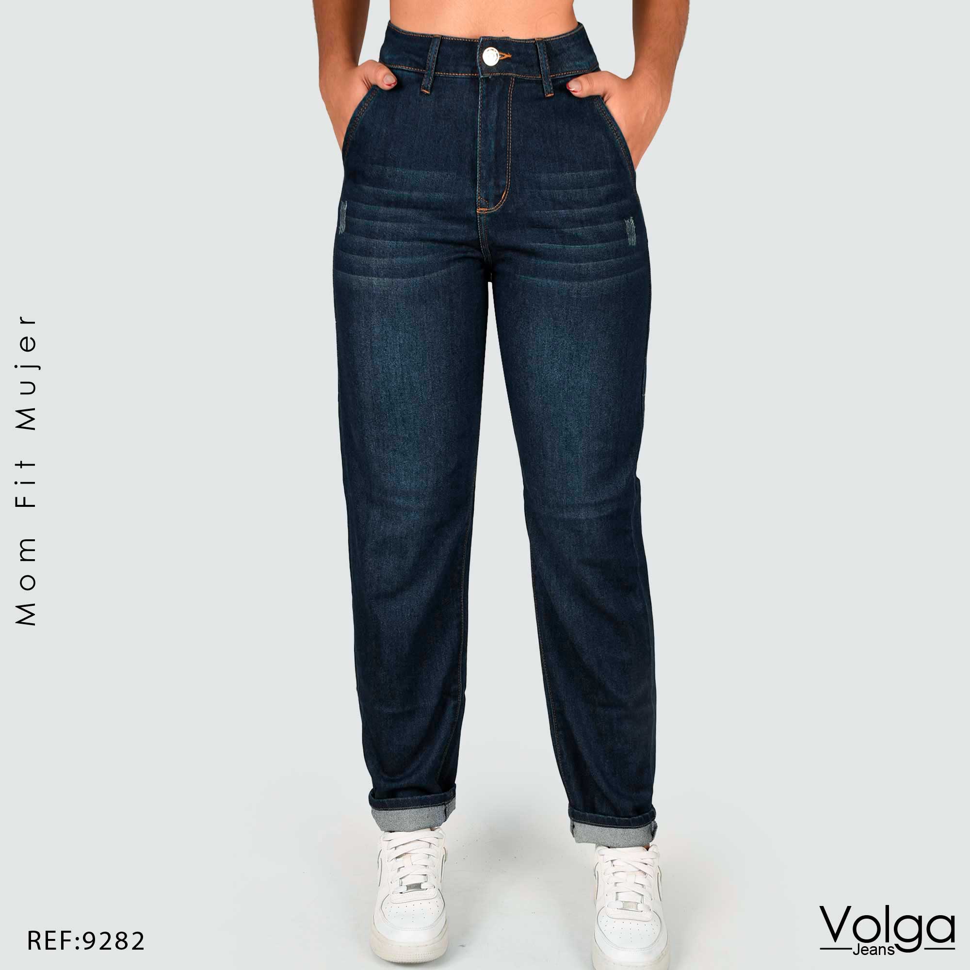 JEANS MUJER MOM FIT TIRO ALTO 9282