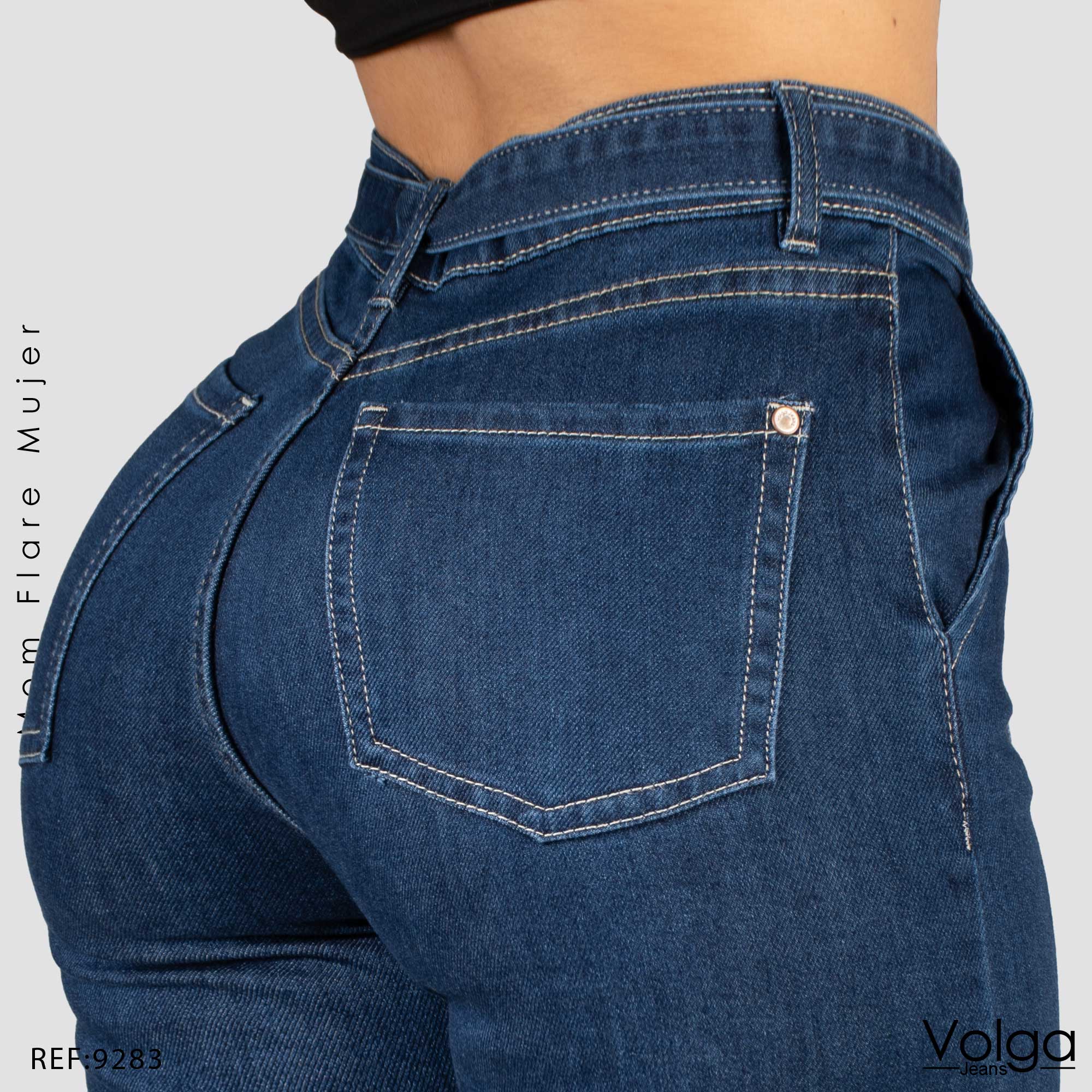 JEANS MUJER BOTA ANCHA TIRO ALTO 9283