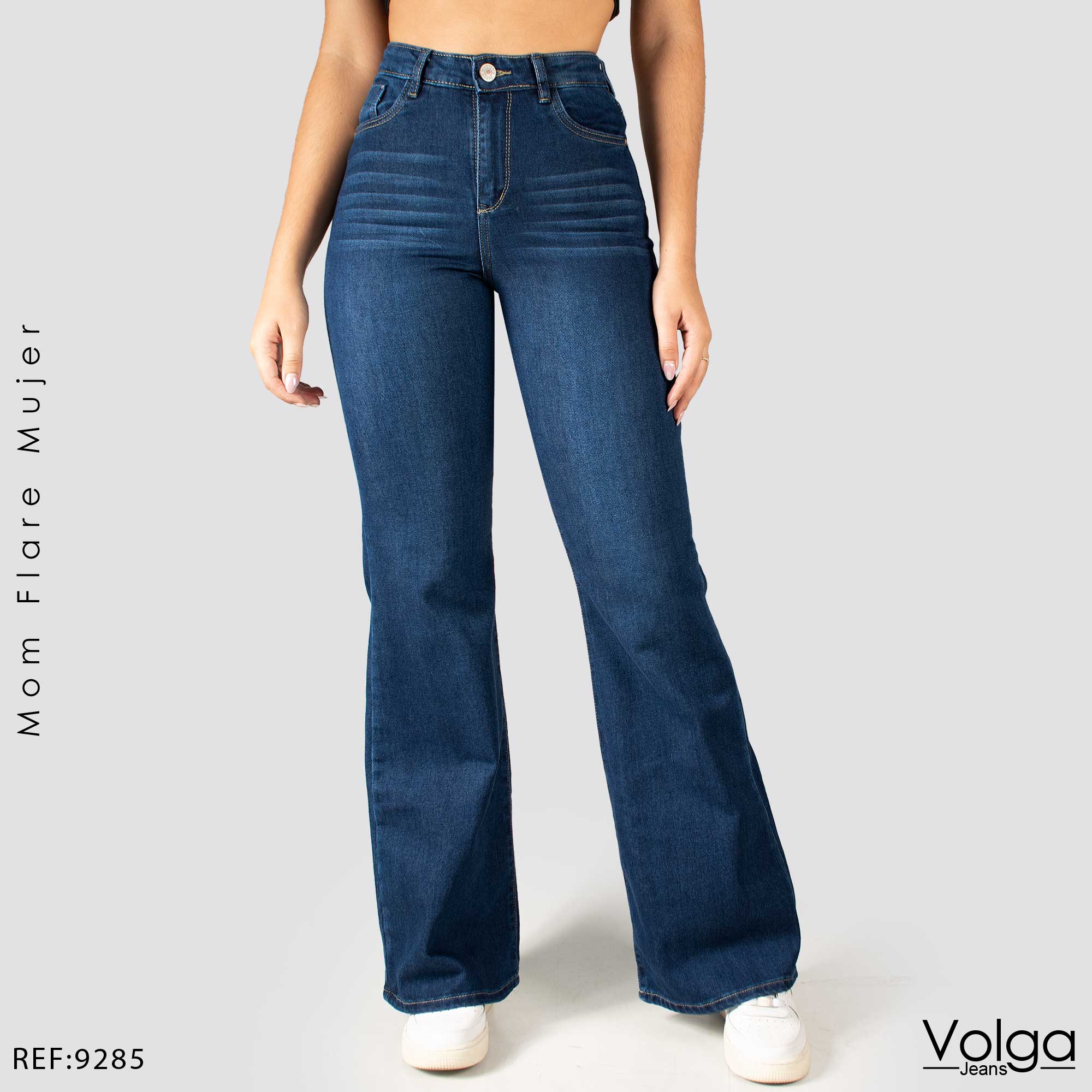 JEANS MUJER BOTA ANCHA ALTO 9285
