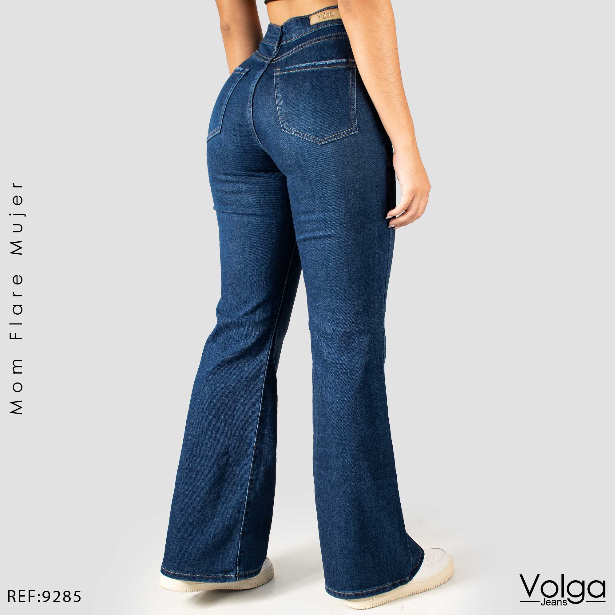 JEANS MUJER BOTA ANCHA ALTO 9285
