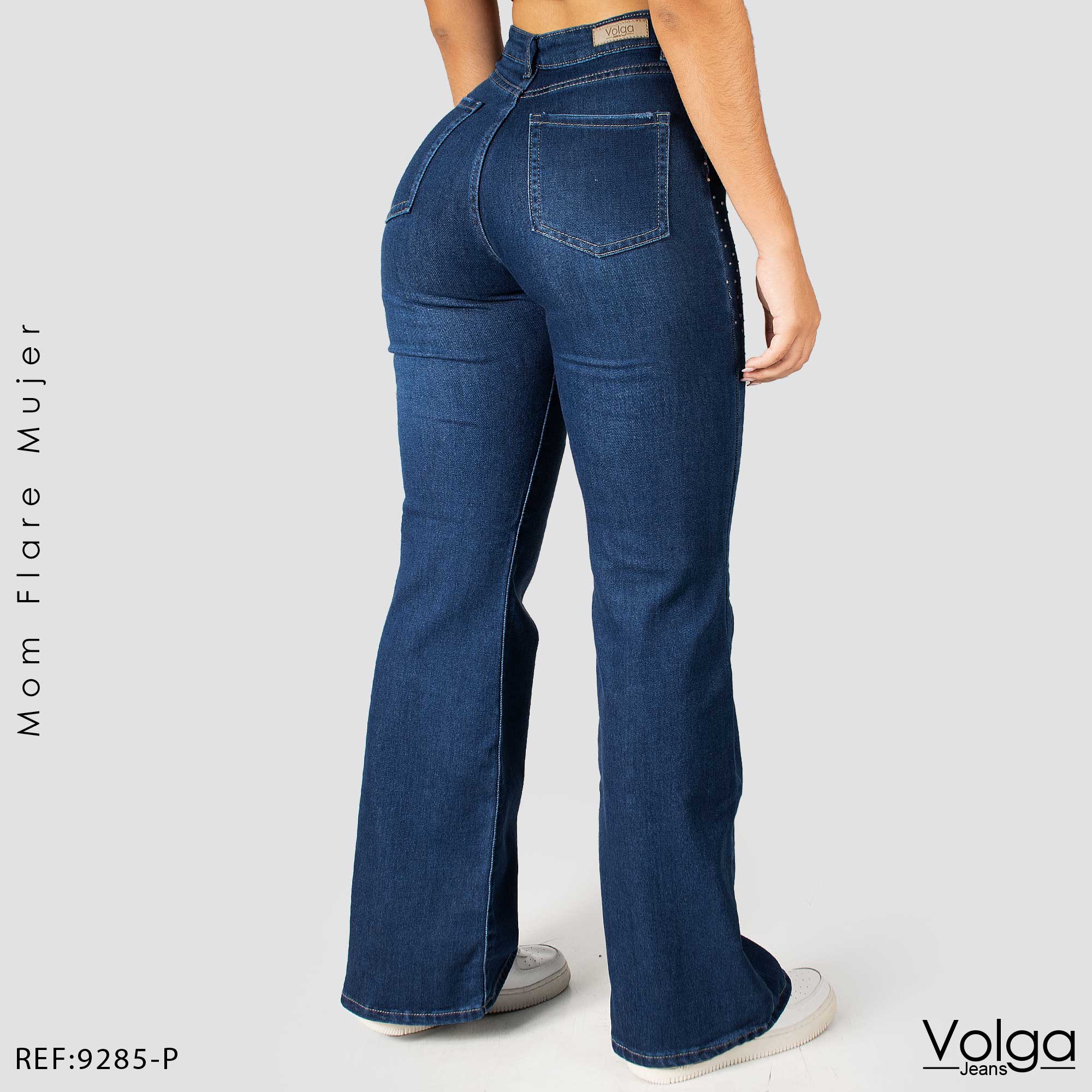 JEANS MUJER BOTA ANCHA TIRO ALTO 9285-P