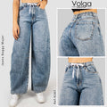 JEANS MUJER RIGIDO BAGGYTIRO ALTO 9287