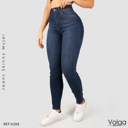 JEANS MUJER SKINNY TIRO ALTO 9288