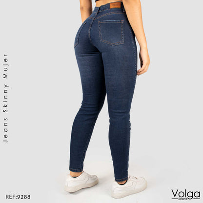 JEANS MUJER SKINNY TIRO ALTO 9288