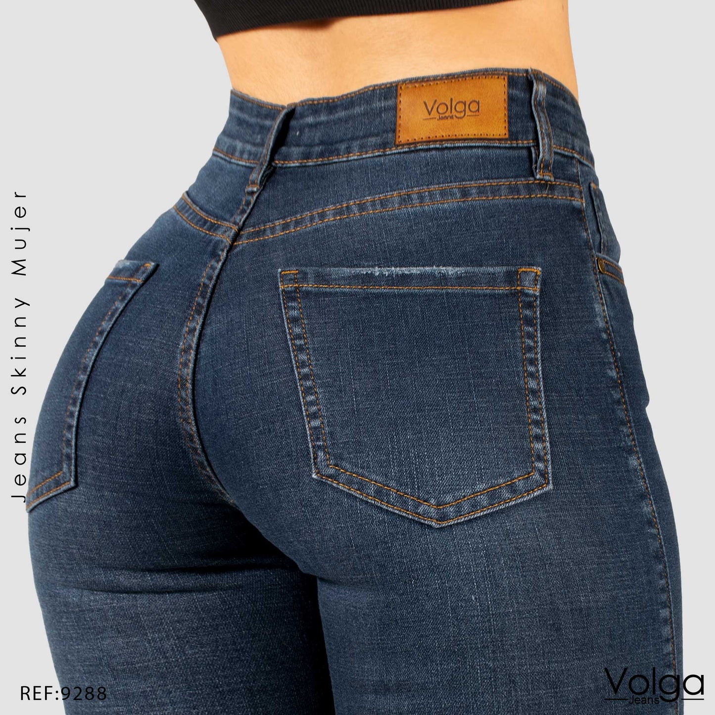 JEANS MUJER SKINNY TIRO ALTO 9288
