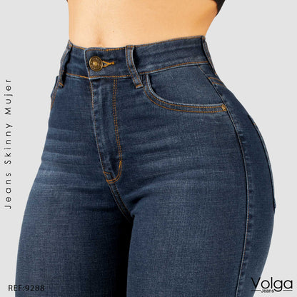 JEANS MUJER SKINNY TIRO ALTO 9288