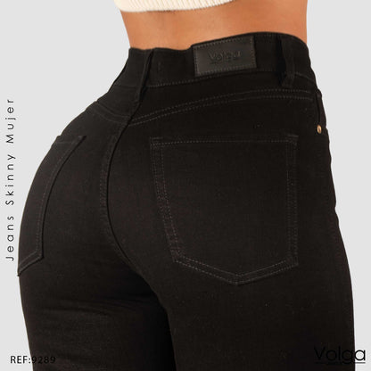 JEANS MUJER SKINNY TIRO ALTO 9289