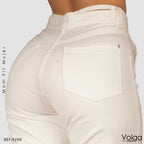 PANTALON DRILL MUJER MOM FIT TIRO ALTO 9290