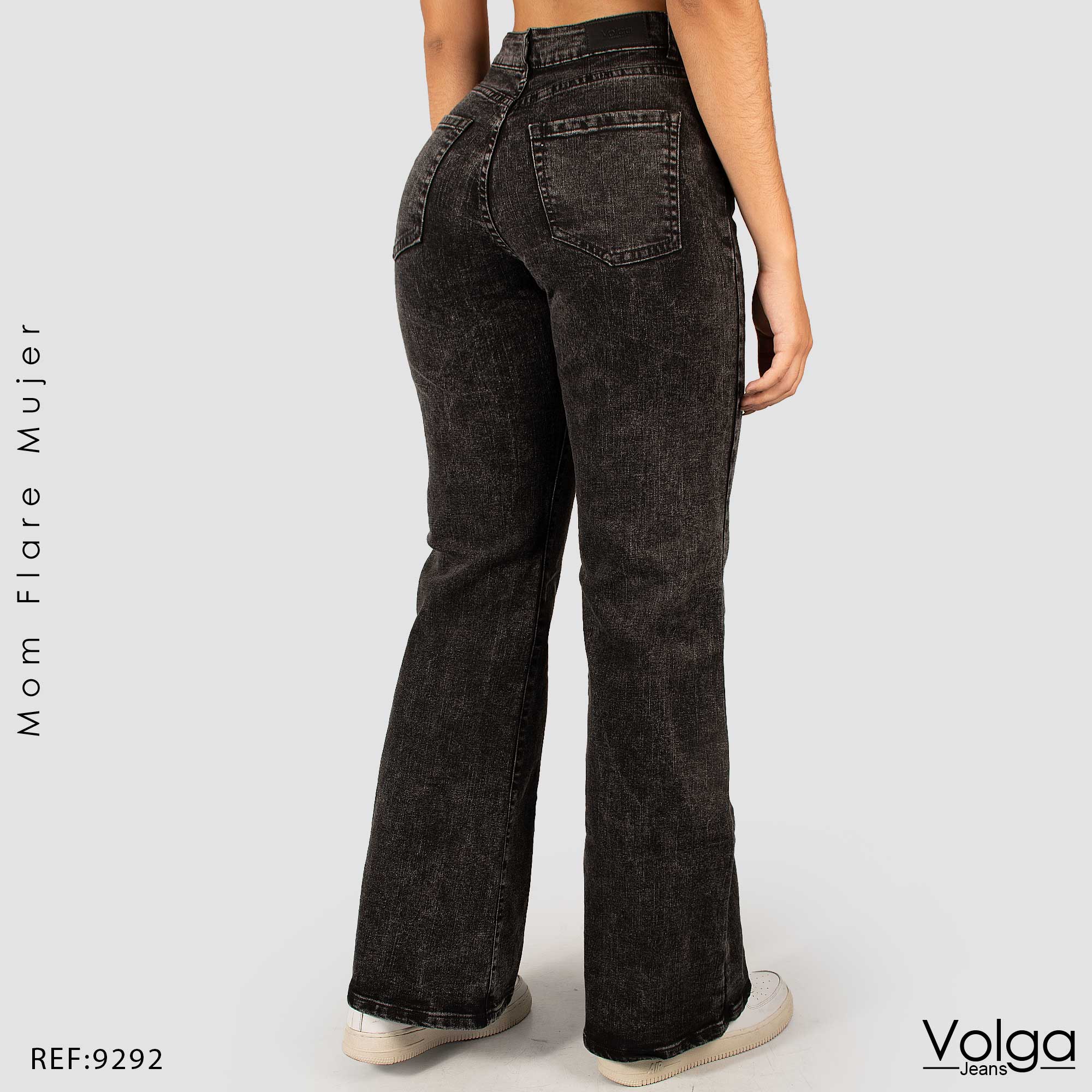 JEANS MUJER MOM FLARE TIRO ALTO 9292