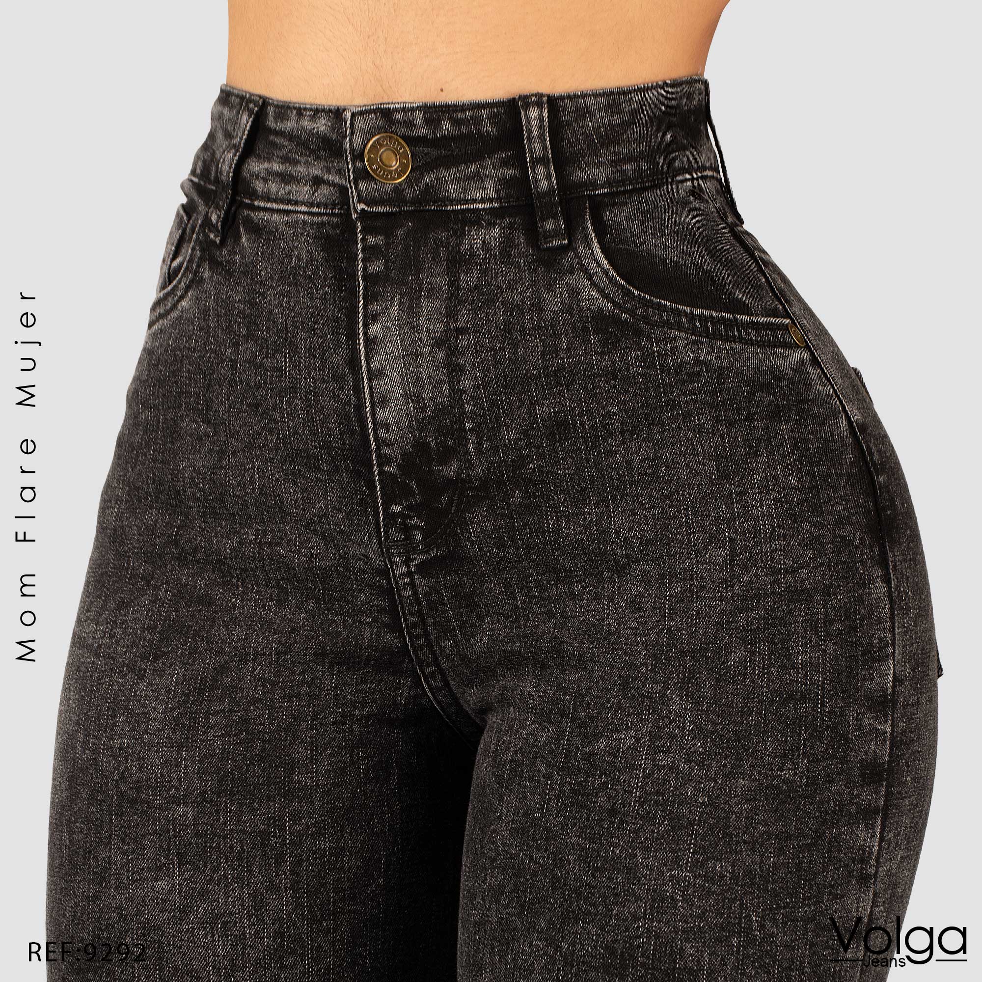 JEANS MUJER MOM FLARE TIRO ALTO 9292