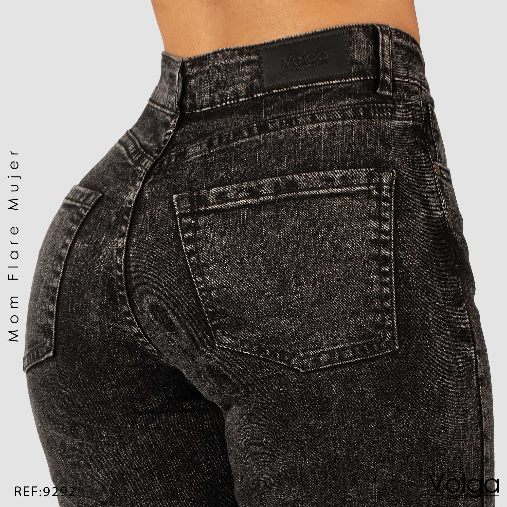 JEANS MUJER MOM FLARE TIRO ALTO 9292