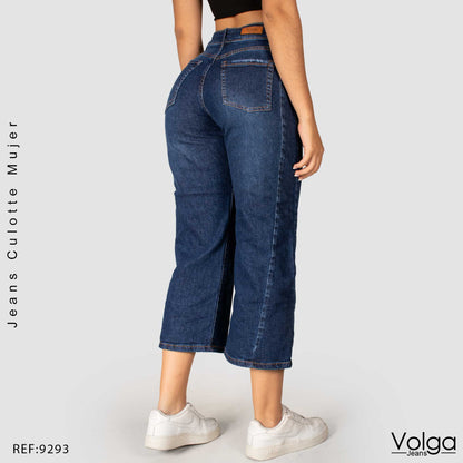 JEANS MUJER CULOTTE TIRO ALTO 9293
