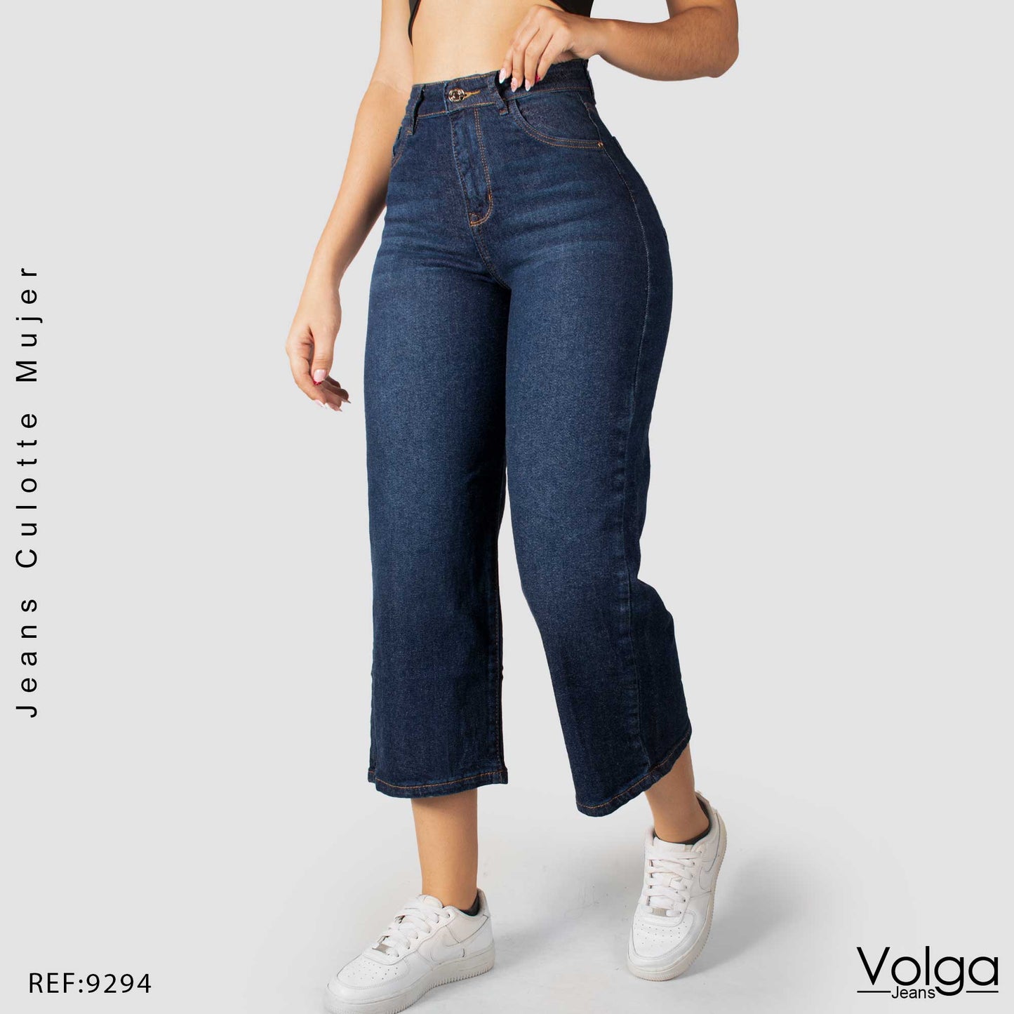 JEANS MUJER CULOTTE TIRO ALTO 9294