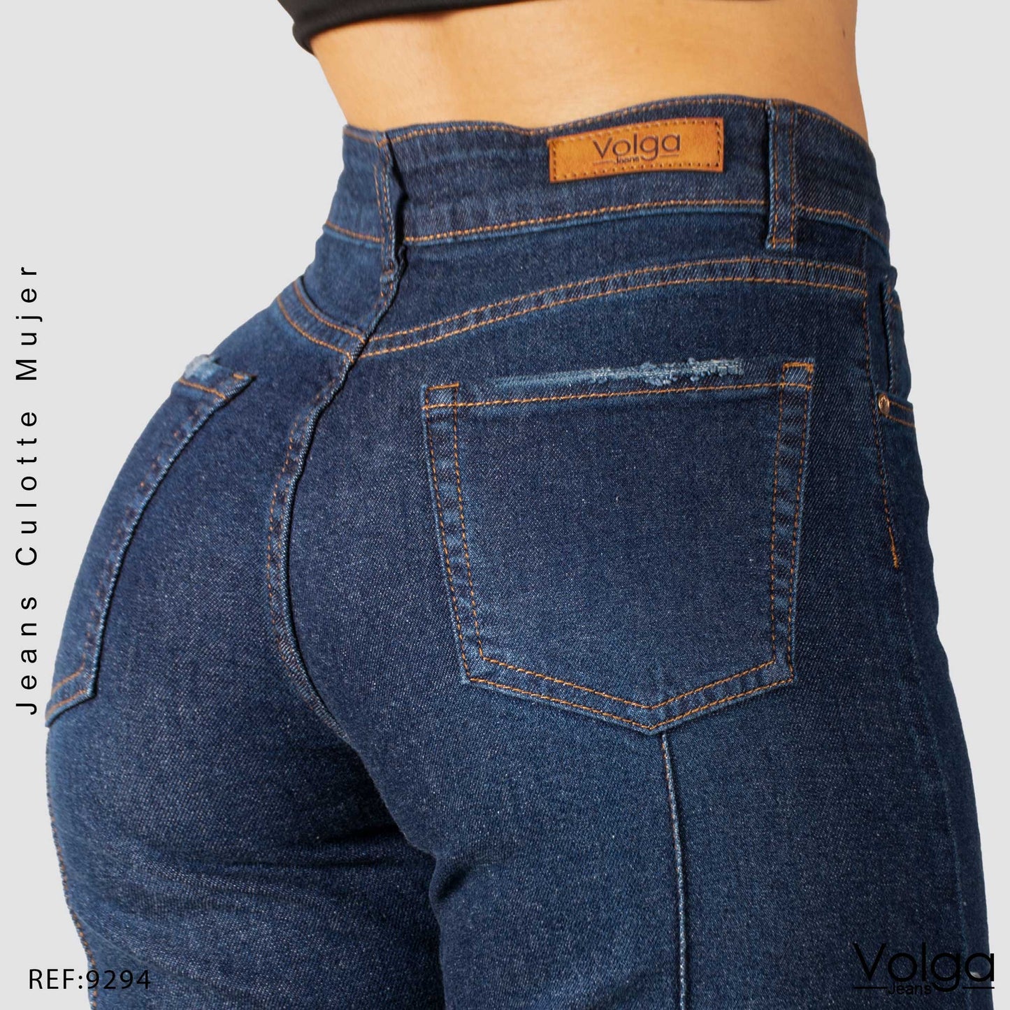 JEANS MUJER CULOTTE TIRO ALTO 9294