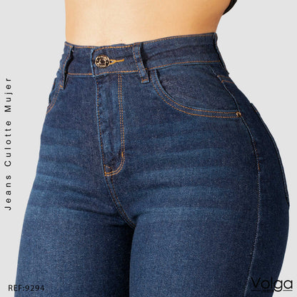 JEANS MUJER CULOTTE TIRO ALTO 9294