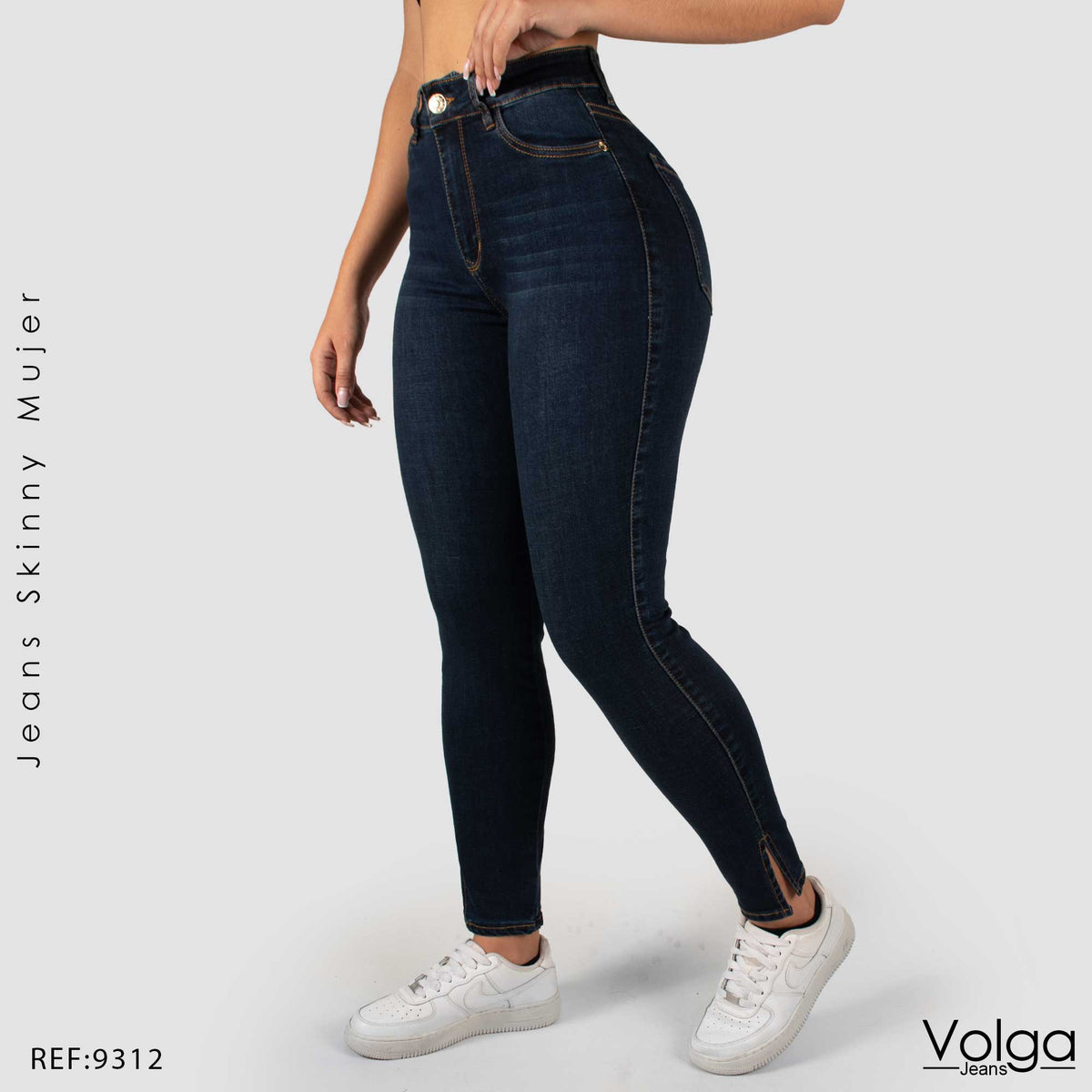 JEANS SKINNY TIRO ALTO 9312