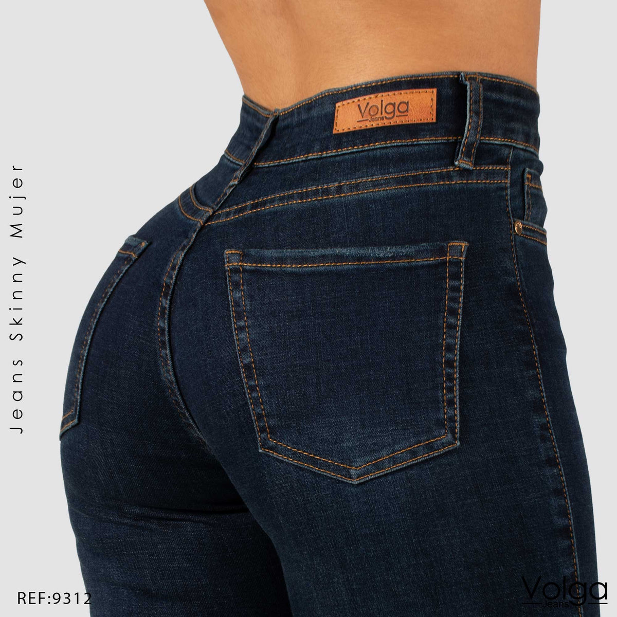 JEANS SKINNY TIRO ALTO 9312