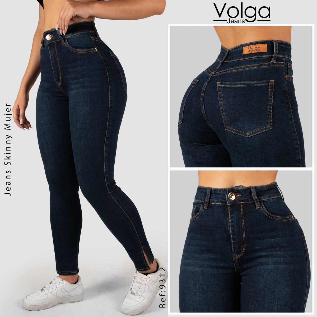 JEANS SKINNY TIRO ALTO 9312