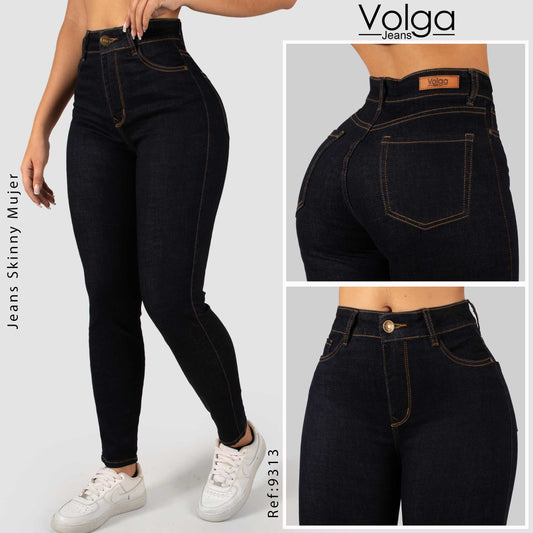 JEANS SKINNY TIRO ALTO 9313