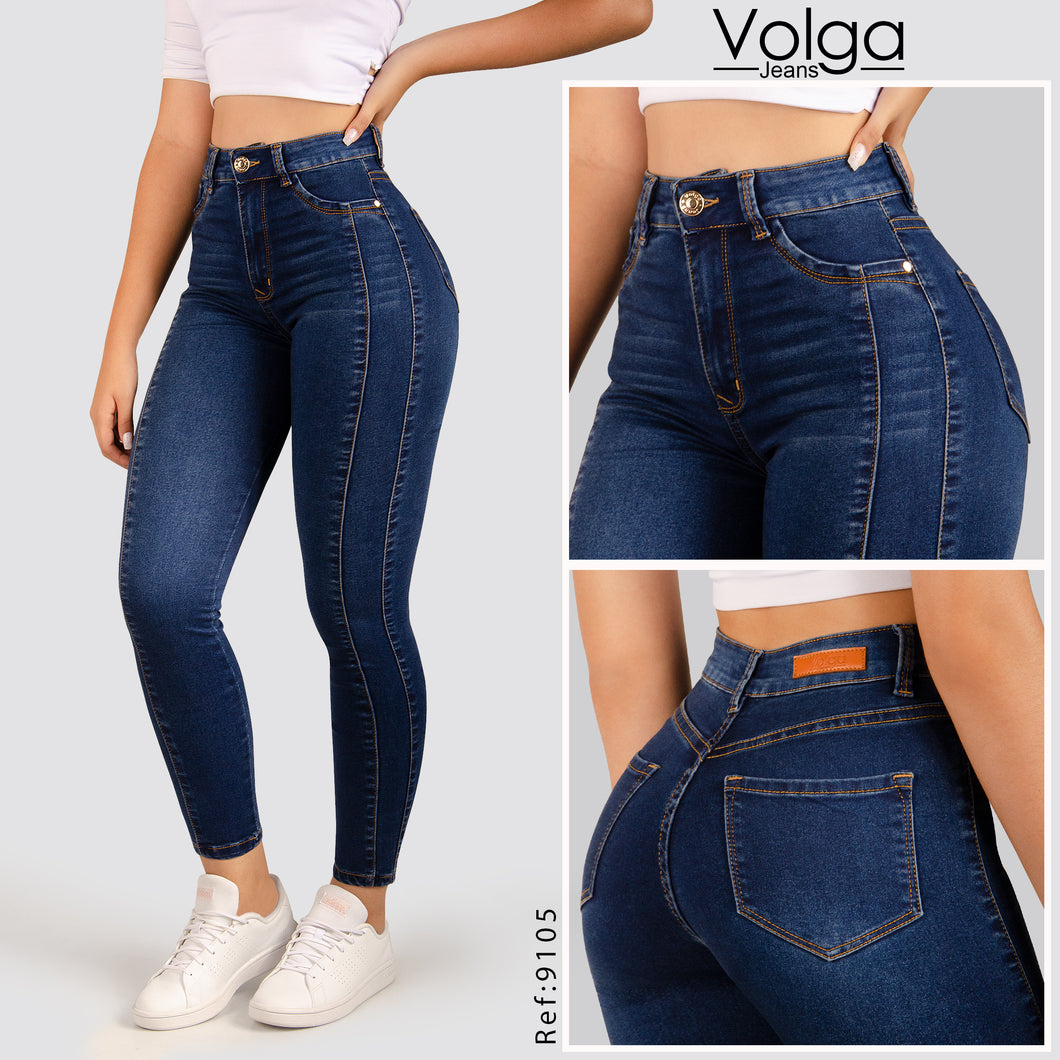 JEANS MUJER SKINNY TIRO ALTO 9105