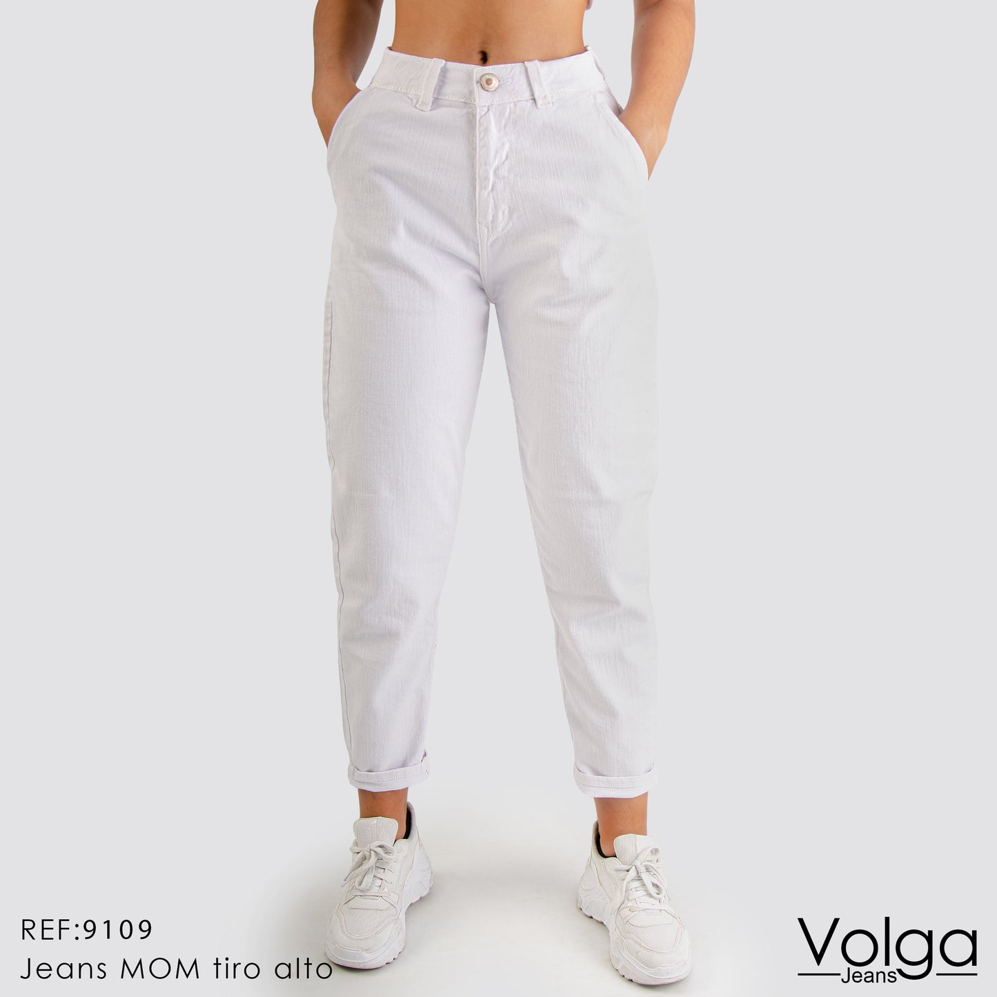 JEANS MUJER MOM TIRO ALTO 9109