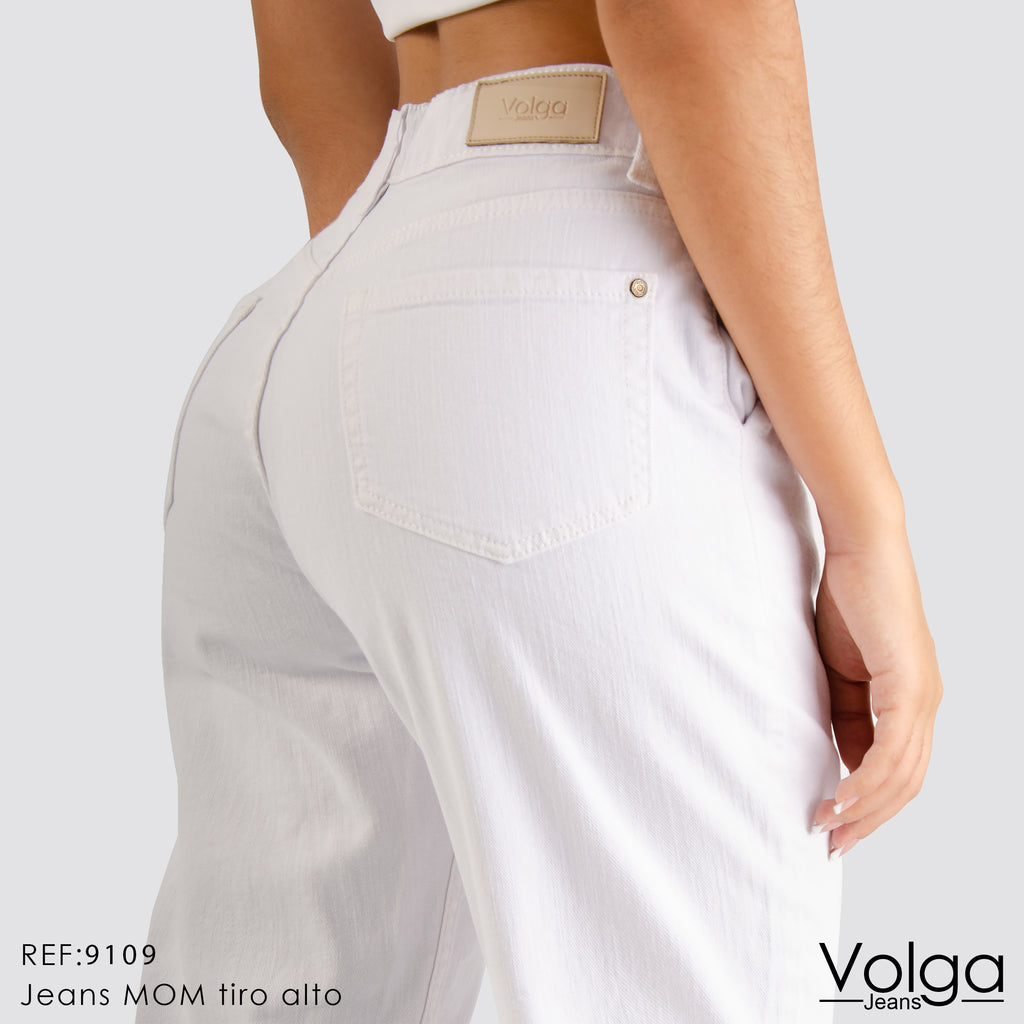 JEANS MUJER MOM TIRO ALTO 9109
