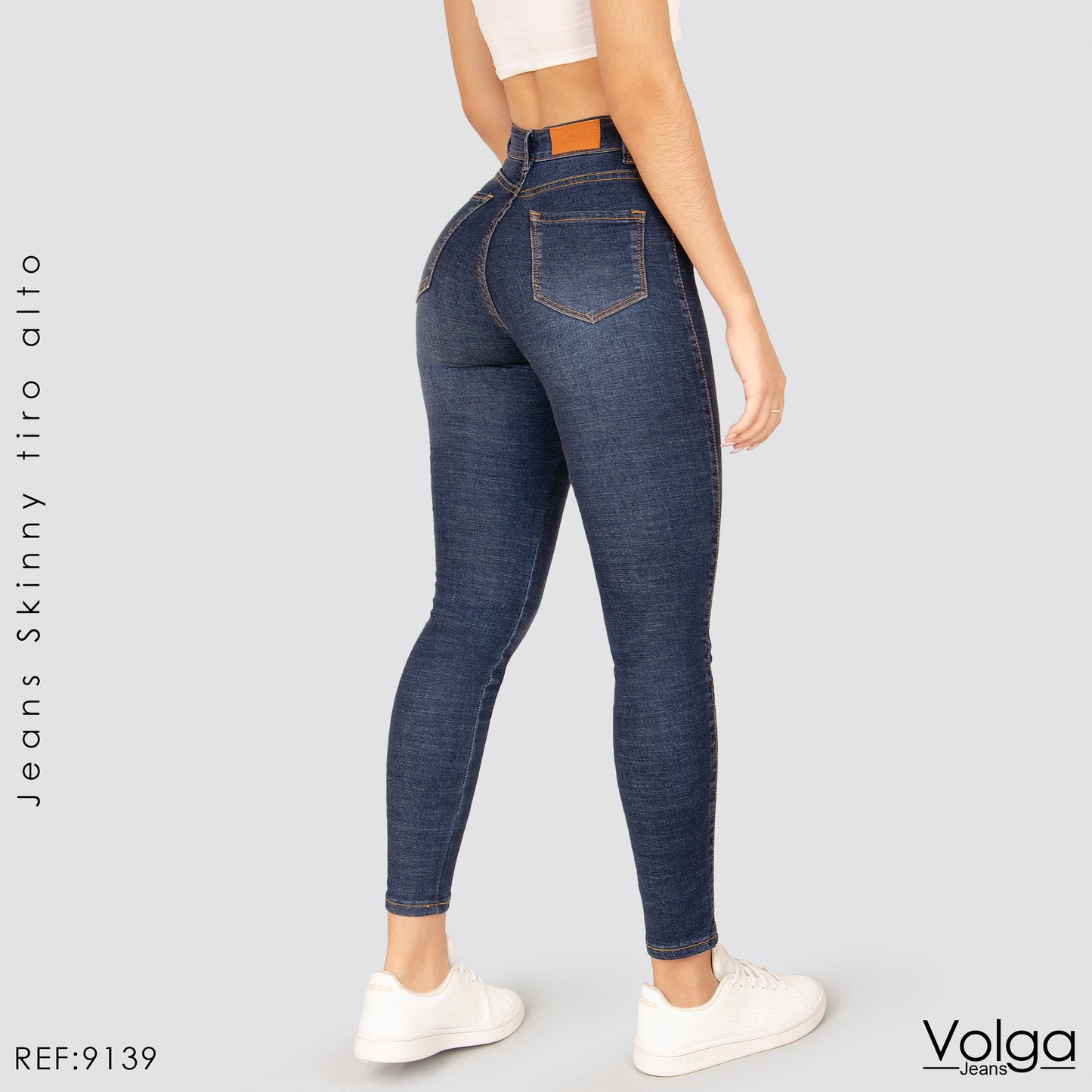 JEANS MUJER SKINNY TIRO ALTO 9139